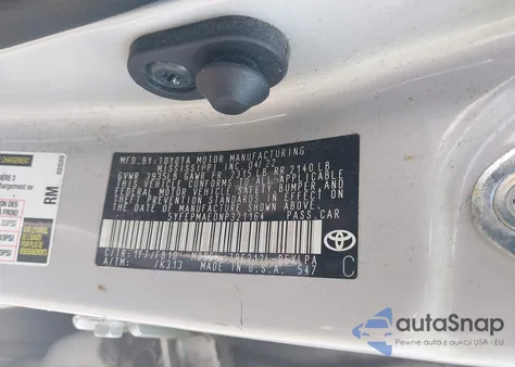 2022 Toyota Corolla Le from USA, damaged, VIN 5YFEPMAE0NP321164